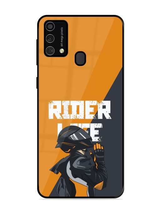 Ride Never Ends Glossy Soft Edge Case for Samsung Galaxy F41 Chachhi