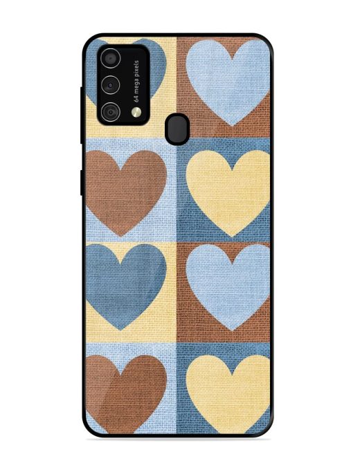 Hearts On Canvas Glossy Soft Edge Case for Samsung Galaxy F41 Chachhi