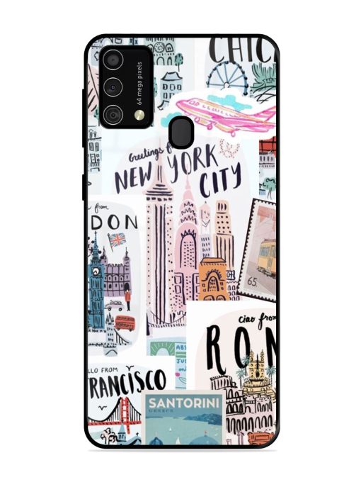 Travelogue Glossy Soft Edge Case for Samsung Galaxy F41