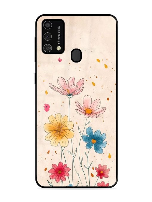 Delicate Bloom Glossy Soft Edge Case for Samsung Galaxy F41 Chachhi