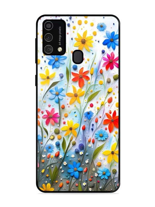 Vibrant Floral Glossy Soft Edge Case for Samsung Galaxy F41
