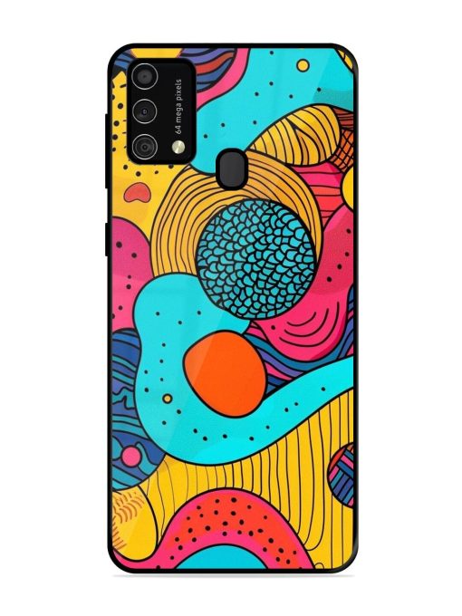 Psychedelic Patterns Glossy Soft Edge Case for Samsung Galaxy F41 Chachhi