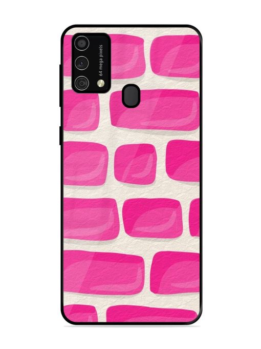 Pink Brick Wall Glossy Soft Edge Case for Samsung Galaxy F41 Chachhi