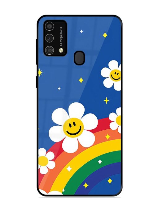 Happy Daisies And Rainbow Sky Glossy Soft Edge Case for Samsung Galaxy F41 Chachhi