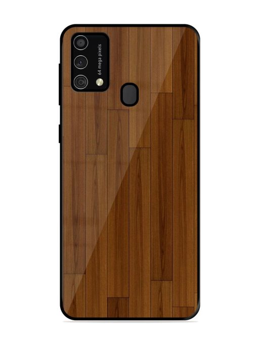 Warm Woodgrain Glossy Soft Edge Case for Samsung Galaxy F41