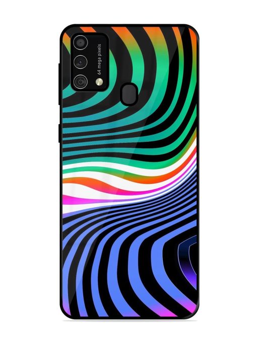 Psychedelic Waves Glossy Soft Edge Case for Samsung Galaxy F41 Chachhi