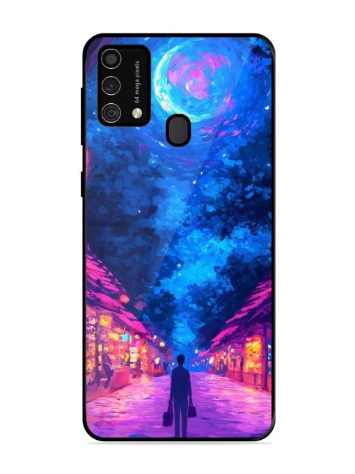 Neon Nightscape Glossy Soft Edge Case for Samsung Galaxy F41 Chachhi