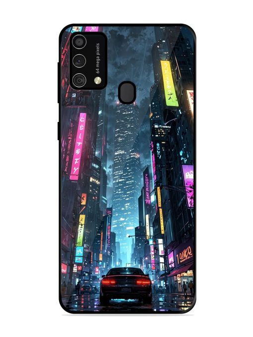 Neon Nightscape Glossy Soft Edge Case for Samsung Galaxy F41 Chachhi