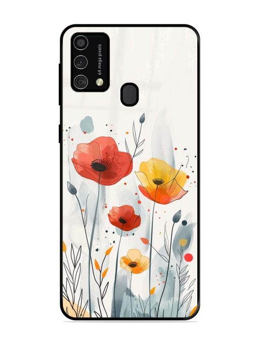 Poppy Fields Glossy Soft Edge Case for Samsung Galaxy F41 Chachhi