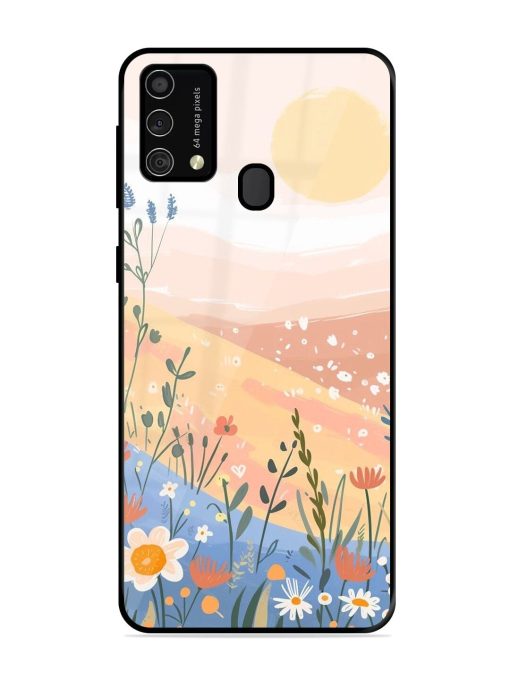 Golden Hour Blooms Glossy Soft Edge Case for Samsung Galaxy F41 Chachhi