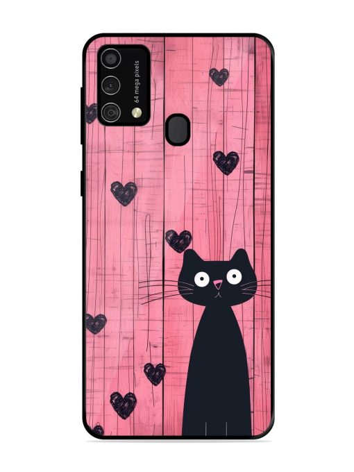 Feline Valentine'S Day Glossy Soft Edge Case for Samsung Galaxy F41 Chachhi