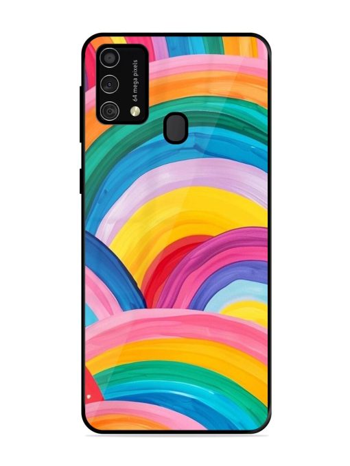 Rainbow Cascade Glossy Soft Edge Case for Samsung Galaxy F41 Chachhi