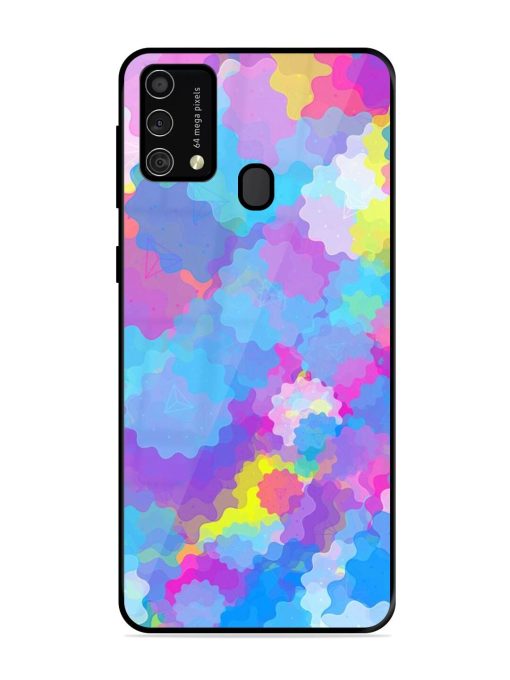 Psychedelic Cloud Burst Glossy Soft Edge Case for Samsung Galaxy F41 Chachhi