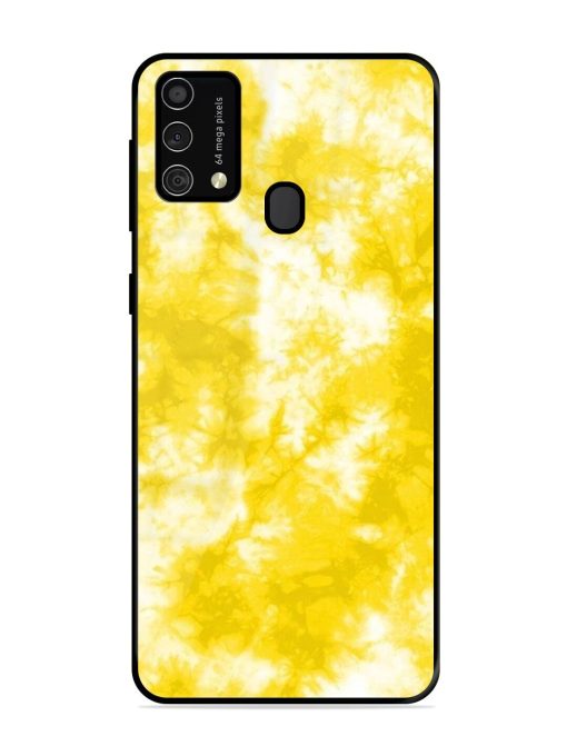 Golden Tie-Dye Twirl Glossy Soft Edge Case for Samsung Galaxy F41 Chachhi