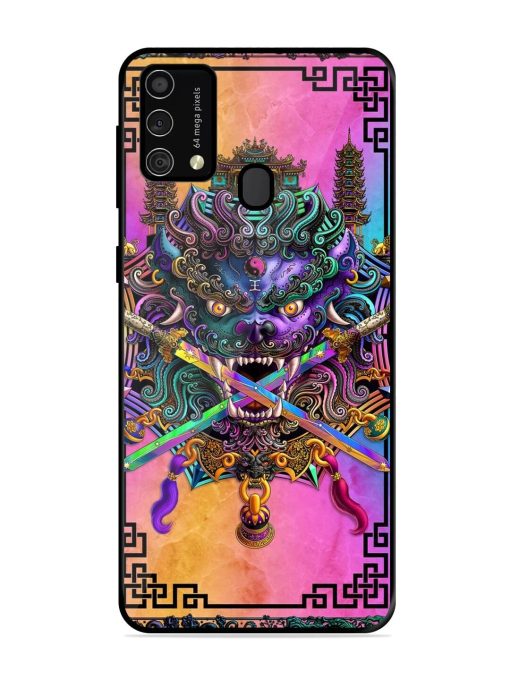 Psychedelic Fu Dog Tapestry Glossy Soft Edge Case for Samsung Galaxy F41 Chachhi