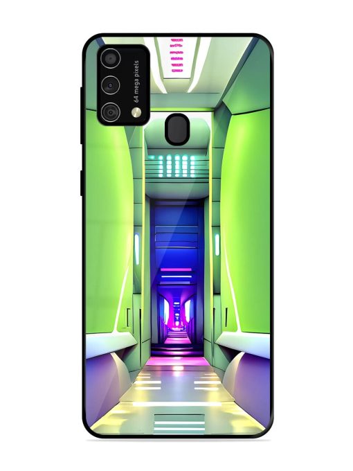 Neon Corridor Glossy Soft Edge Case for Samsung Galaxy F41 Chachhi