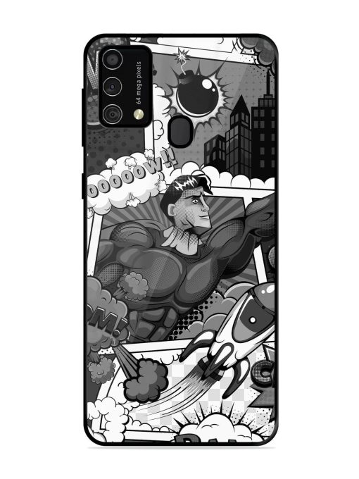 Comic Book Chaos Glossy Soft Edge Case for Samsung Galaxy F41 Chachhi