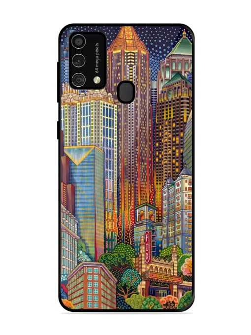 Neon Nightscape Glossy Soft Edge Case for Samsung Galaxy F41 Chachhi