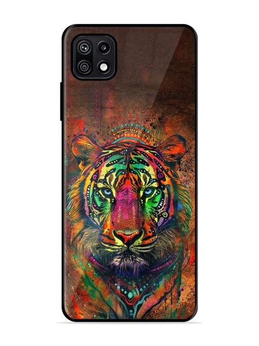 Cosmic Tiger Glossy Soft Edge Case for Samsung Galaxy F42 (5G) Chachhi