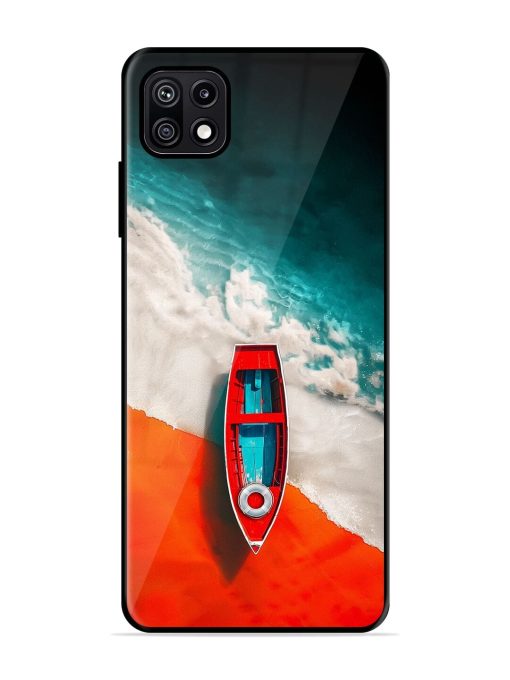 Crimson Tide Glossy Soft Edge Case for Samsung Galaxy F42 (5G) Chachhi