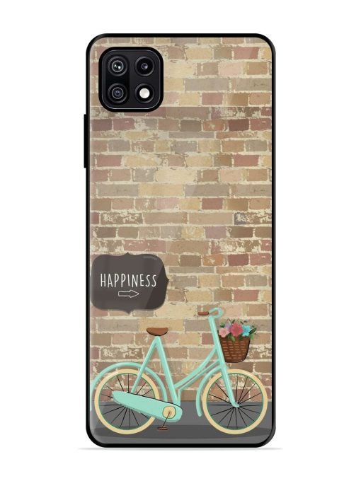 Pedaling Towards Happiness Glossy Soft Edge Case for Samsung Galaxy F42 (5G) Chachhi