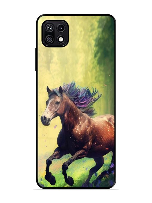 Enchanted Gallop Glossy Soft Edge Case for Samsung Galaxy F42 (5G) Chachhi