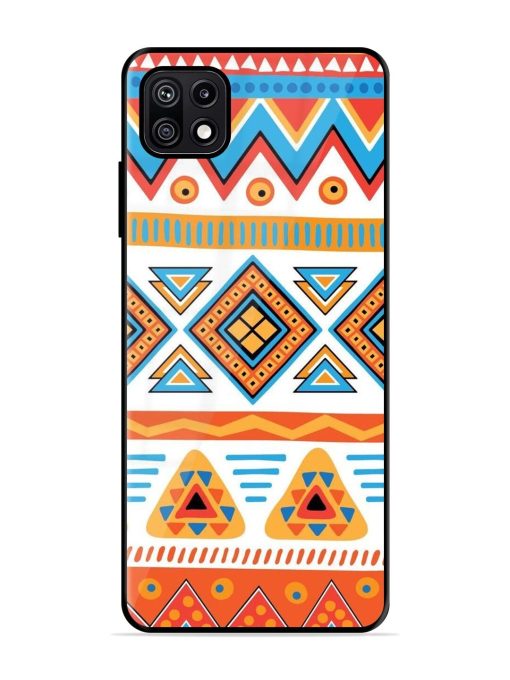 Vibrant Tribal Pattern Glossy Soft Edge Case for Samsung Galaxy F42 (5G) Chachhi