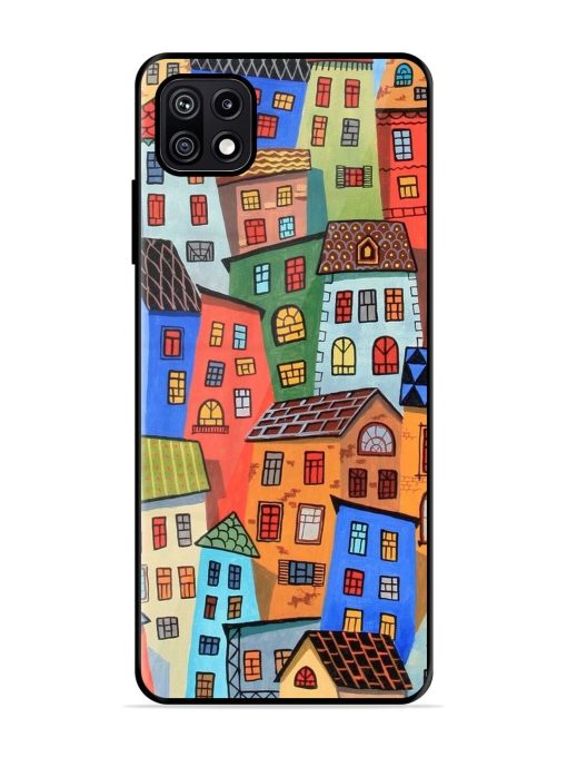 Rainbow House Glossy Soft Edge Case for Samsung Galaxy F42 (5G) Chachhi