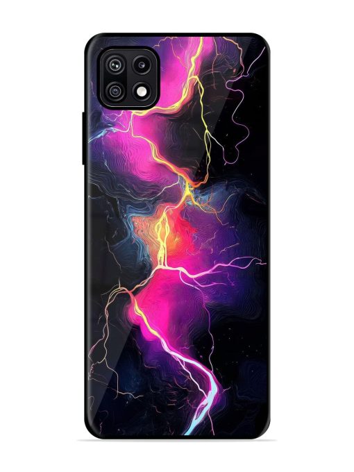 Electric Dreams Glossy Soft Edge Case for Samsung Galaxy F42 (5G) Chachhi