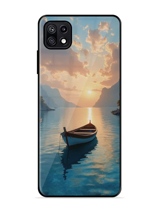 Serene Sunset Glossy Soft Edge Case for Samsung Galaxy F42 (5G) Chachhi