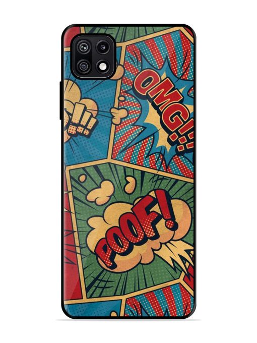 Comic Book Chaos Glossy Soft Edge Case for Samsung Galaxy F42 (5G) Chachhi