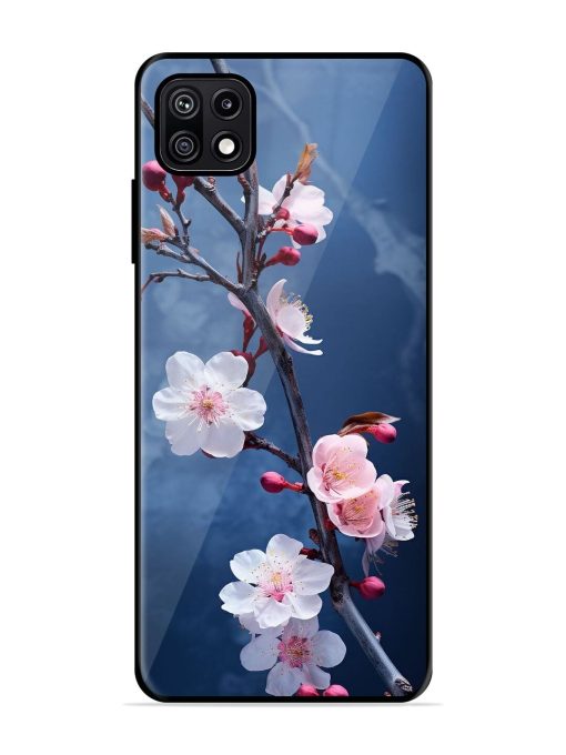 Delicate Blossoms Glossy Soft Edge Case for Samsung Galaxy F42 (5G) Chachhi