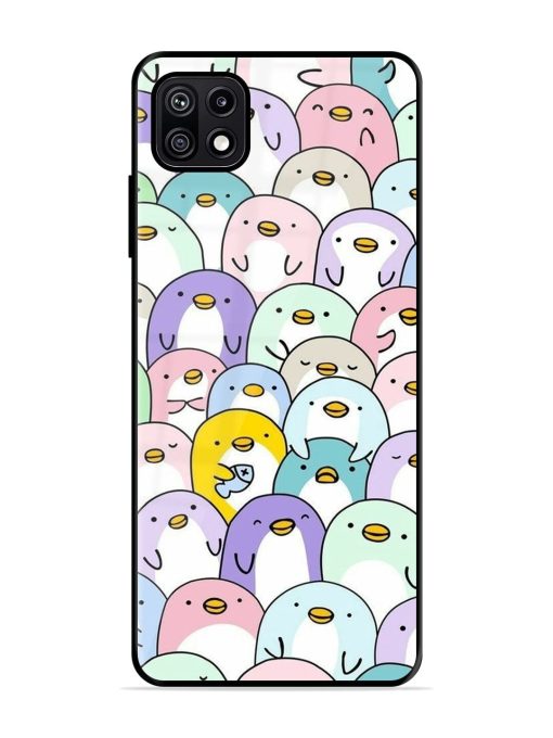 Penguin Party Glossy Soft Edge Case for Samsung Galaxy F42 (5G) Chachhi