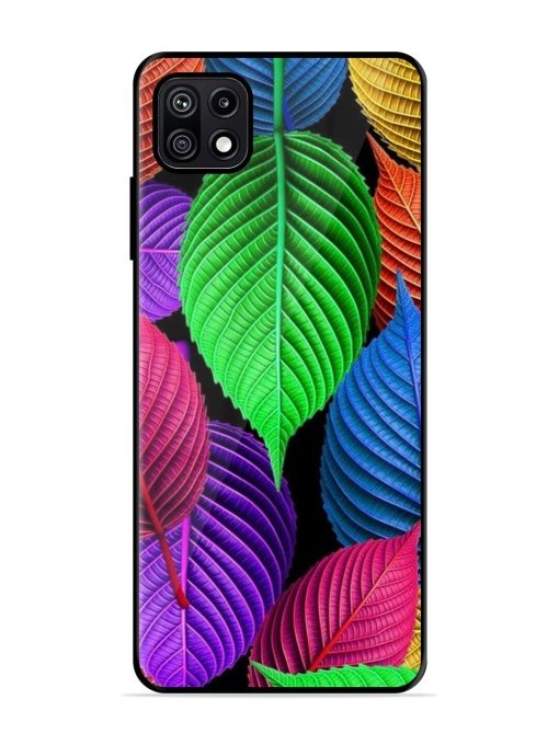 Rainbow Leaf Symphony Glossy Soft Edge Case for Samsung Galaxy F42 (5G) Chachhi