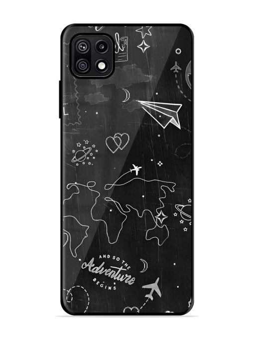 Wanderlust Sketchbook Glossy Soft Edge Case for Samsung Galaxy F42 (5G) Chachhi