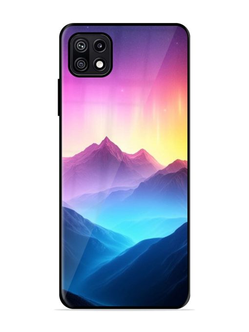 Cosmic Mountains Glossy Soft Edge Case for Samsung Galaxy F42 (5G) Chachhi