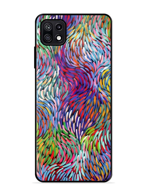 Vibrant Waves Glossy Soft Edge Case for Samsung Galaxy F42 (5G) Chachhi