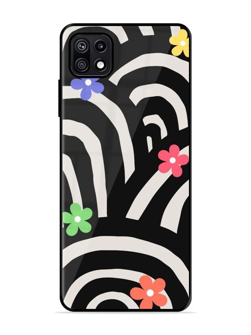 Rainbow Arcs Glossy Soft Edge Case for Samsung Galaxy F42 (5G) Chachhi