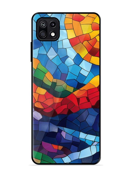 Mosaic Sunset Glossy Soft Edge Case for Samsung Galaxy F42 (5G) Chachhi