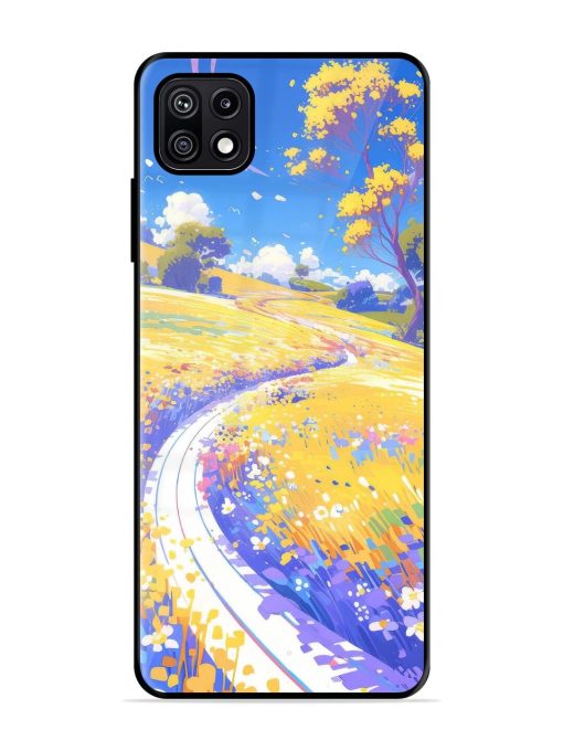 Vibrant Spring Meadow Glossy Soft Edge Case for Samsung Galaxy F42 (5G) Chachhi