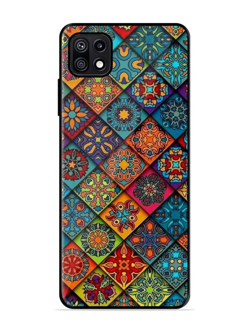 Patchwork Mandala Mosaic Glossy Soft Edge Case for Samsung Galaxy F42 (5G) Chachhi