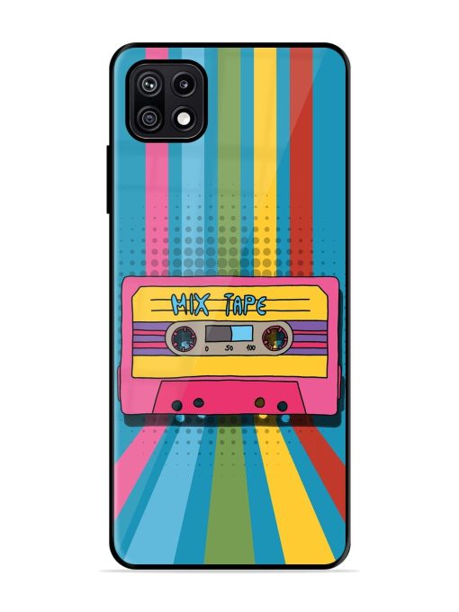 Retro Cassette Tapes Glossy Soft Edge Case for Samsung Galaxy F42 (5G) Chachhi