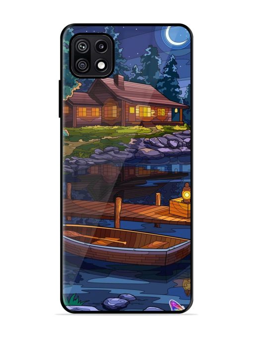 Moonlit Serenity Glossy Soft Edge Case for Samsung Galaxy F42 (5G) Chachhi