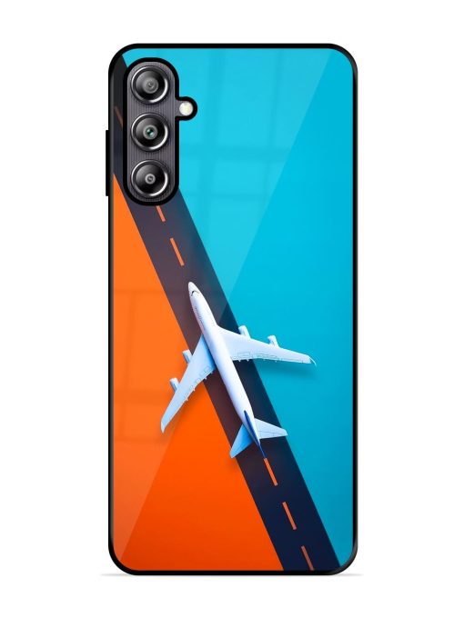 Skyward Bound Glossy Soft Edge Case for Samsung Galaxy F54 (5G) Chachhi