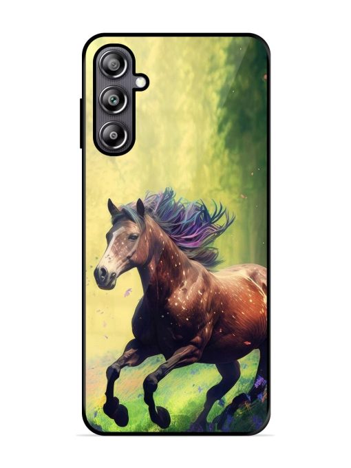 Enchanted Gallop Glossy Soft Edge Case for Samsung Galaxy F54 (5G) Chachhi