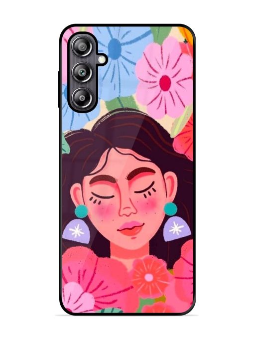 Blooming Serenity Glossy Soft Edge Case for Samsung Galaxy F54 (5G) Chachhi