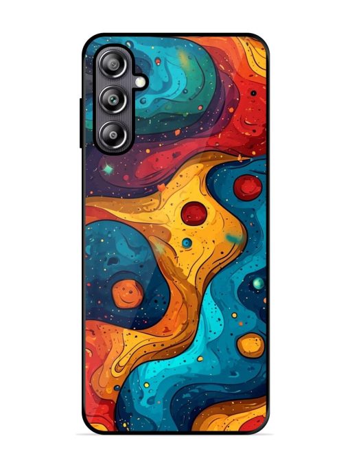 Cosmic Swirl Glossy Soft Edge Case for Samsung Galaxy F54 (5G) Chachhi