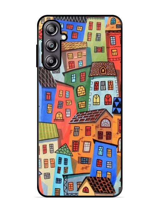 Rainbow House Glossy Soft Edge Case for Samsung Galaxy F54 (5G) Chachhi