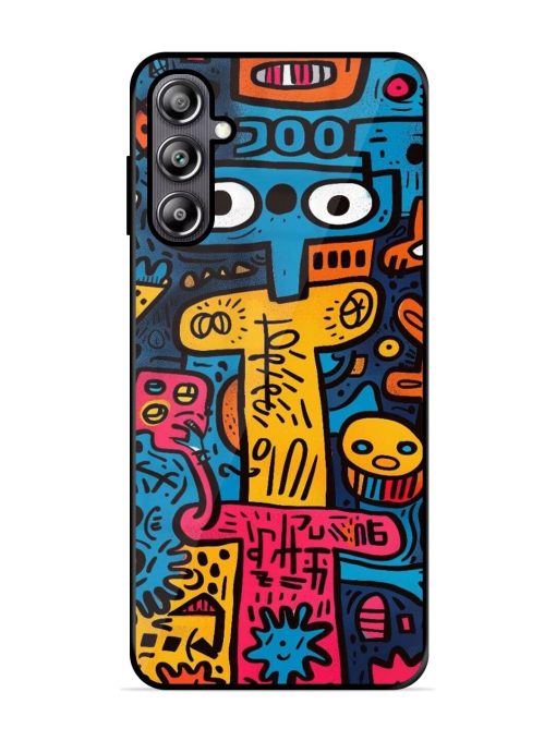 Doodletopia Glossy Soft Edge Case for Samsung Galaxy F54 (5G) Chachhi