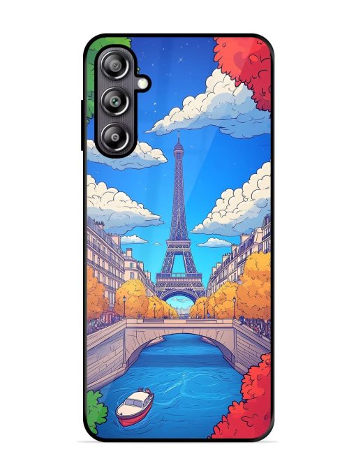 Parisian Panorama Glossy Soft Edge Case for Samsung Galaxy F54 (5G) Chachhi